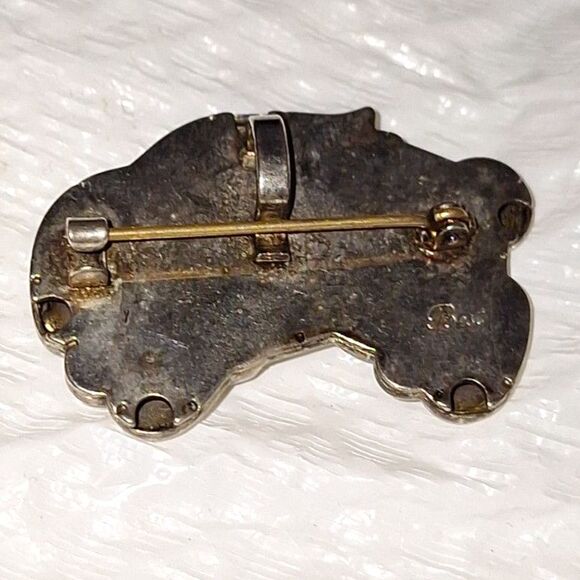 A Vintage Best Brooch Pin Pendant Bunny Rabbit Collectible Costume Jewelry - Picture 3 of 9